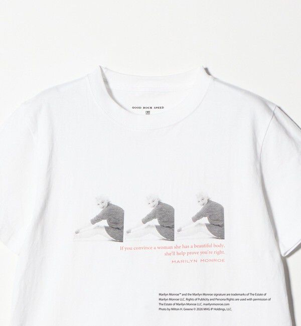 BEAUTY&YOUTH UNITED ARROWS「【別注】＜GOOD ROCK SPEED＞Marilyn Monroe フォトプリント Tシャツ」|Tシャツ・カットソー|
