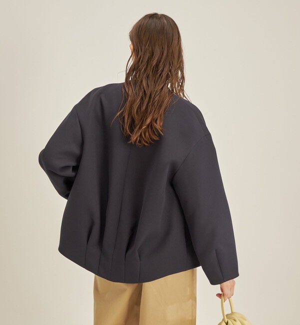 SHIPS for women「マトラッセ トリプルクロス コクーン ブルゾン ◇」|ブルゾン・スタジャン|