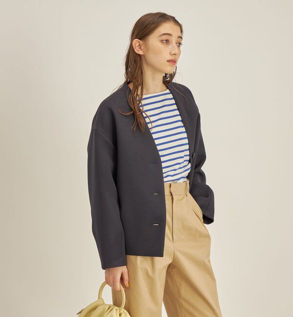 SHIPS for women「マトラッセ トリプルクロス コクーン ブルゾン ◇」|ブルゾン・スタジャン|