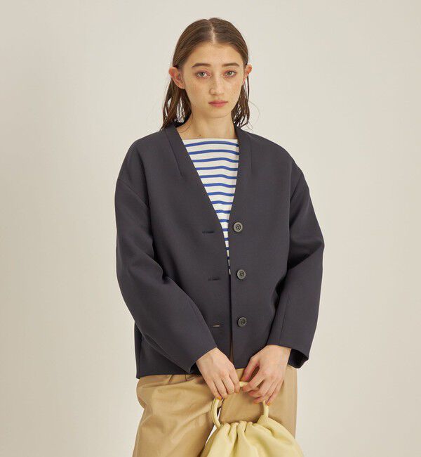 SHIPS for women「マトラッセ トリプルクロス コクーン ブルゾン ◇」|ブルゾン・スタジャン|