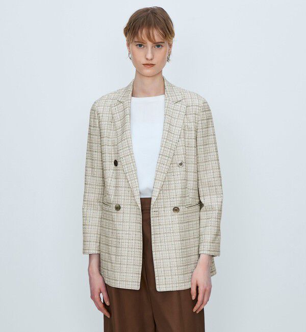 TOMORROWLAND collection「【WEB先行予約】ブライトファンシー ダブルブレストジャケット」|テーラードジャケット|