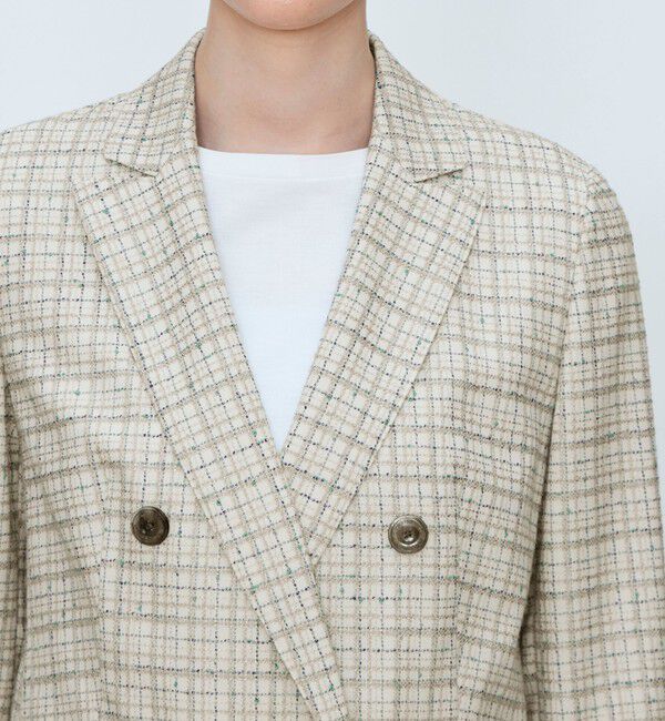 TOMORROWLAND collection「【WEB先行予約】ブライトファンシー ダブルブレストジャケット」|テーラードジャケット|