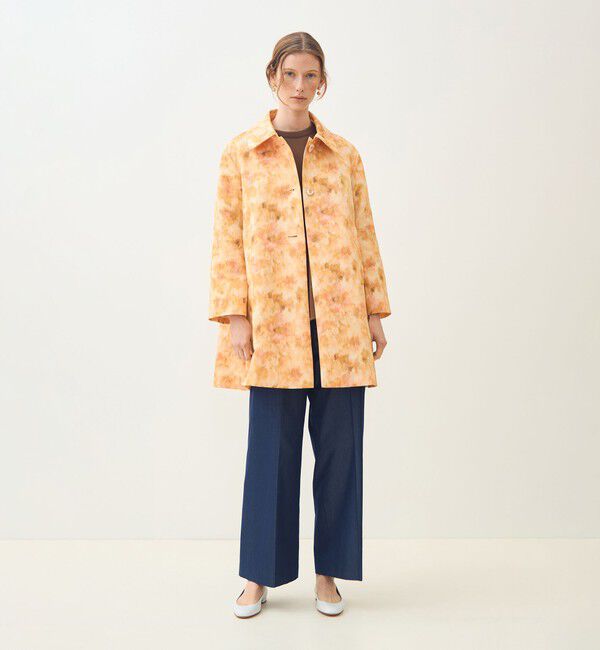 TOMORROWLAND collection「アンプリメジャカード ステンカラートラペーズコート」|ステンカラーコート|