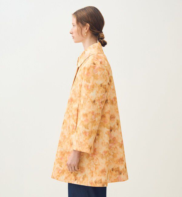 TOMORROWLAND collection「アンプリメジャカード ステンカラートラペーズコート」|ステンカラーコート|