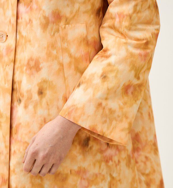 TOMORROWLAND collection「アンプリメジャカード ステンカラートラペーズコート」|ステンカラーコート|