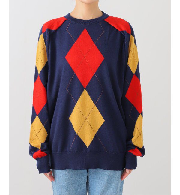  「TOGA TOO Argyle knit pullover TZ252-XN942：ニット」|ニット・セーター|