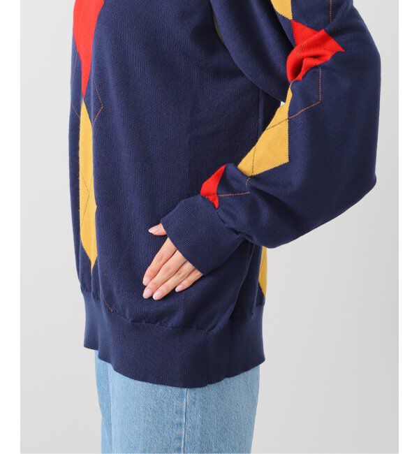  「TOGA TOO Argyle knit pullover TZ252-XN942：ニット」|ニット・セーター|