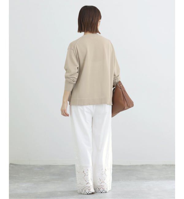 IENA「《予約》ウォッシャブル シアーニットプルオーバー」|ニット・セーター|