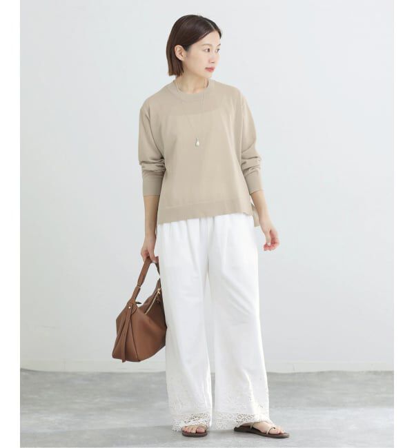 IENA「《予約》ウォッシャブル シアーニットプルオーバー」|ニット・セーター|