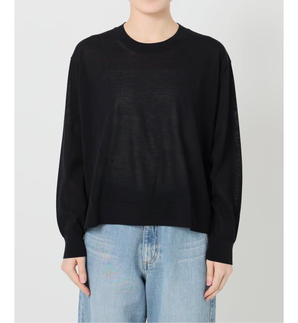 IENA「《予約》ウォッシャブル シアーニットプルオーバー」|ニット・セーター|