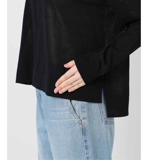 IENA「《予約》ウォッシャブル シアーニットプルオーバー」|ニット・セーター|