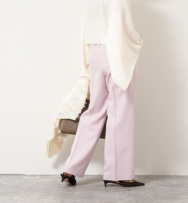 NOLLEY'S「ウォッシャブルウール調愛されセミワイドパンツ」|その他|