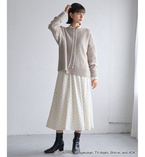 Rope&rsquo;Picnic「【ドラえもんコレクション】花柄スカート/リンクコーデ」|スカート|