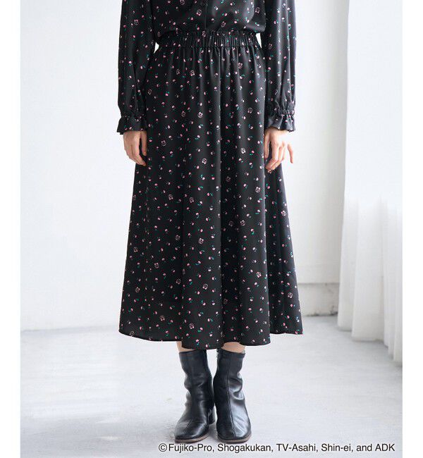 Rope&rsquo;Picnic「【ドラえもんコレクション】花柄スカート/リンクコーデ」|スカート|