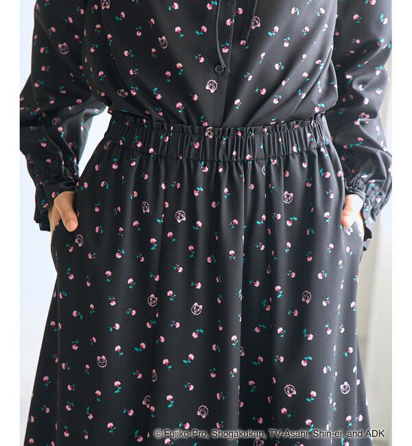 Rope&rsquo;Picnic「【ドラえもんコレクション】花柄スカート/リンクコーデ」|スカート|