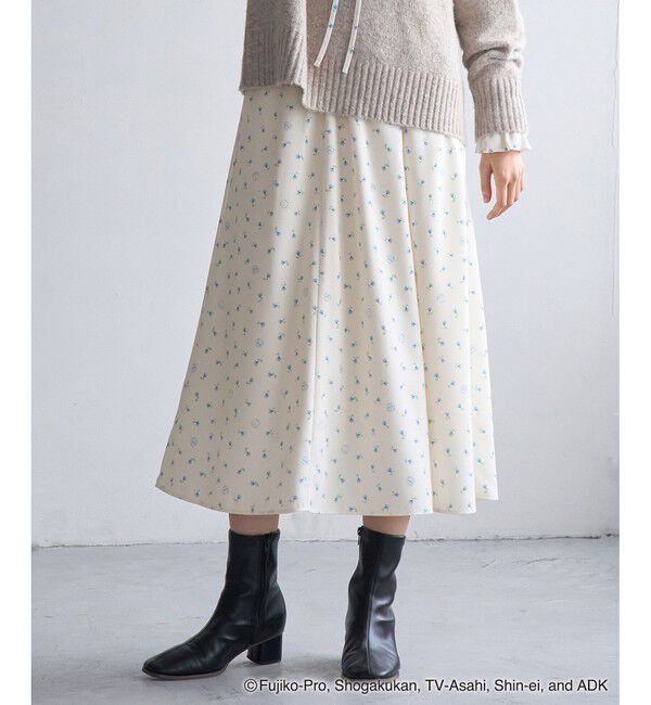 Rope&rsquo;Picnic「【ドラえもんコレクション】花柄スカート/リンクコーデ」|スカート|シロメイン