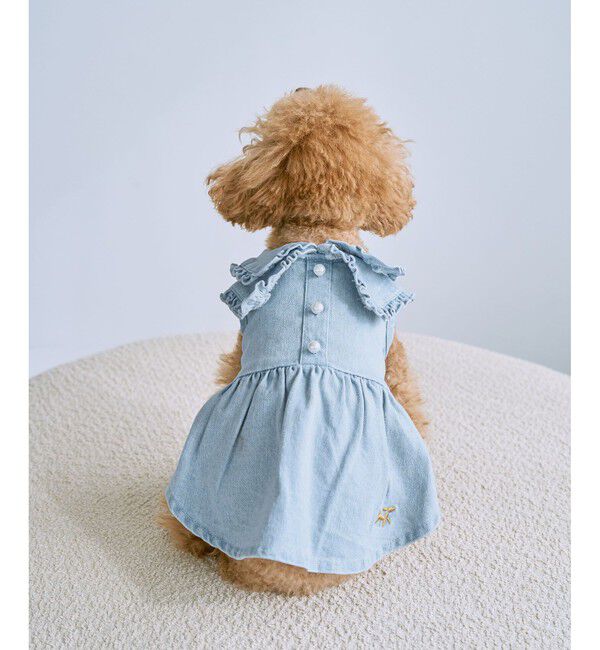 ROPE PICNIC PASSAGE「【DOG】襟付きデニムワンピース」|その他|