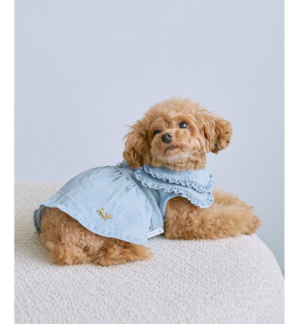 ROPE PICNIC PASSAGE「【DOG】襟付きデニムワンピース」|その他|