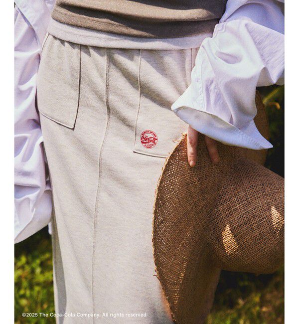 Rope&rsquo;Picnic「【Coca-Cola】【汗染み加工・セットアップ対応】ラメ入りミニ裏毛アイラインスカート」|スカート|