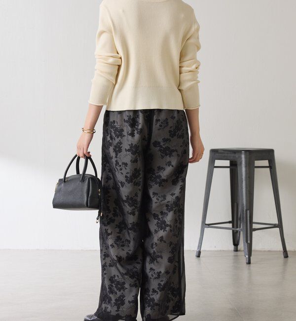  「シアーレイヤードフラワー柄パンツ」|チノ|