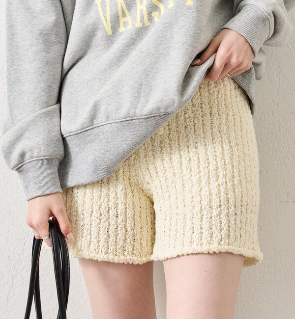  「スラブヤーンニットパンツ」|チノ|