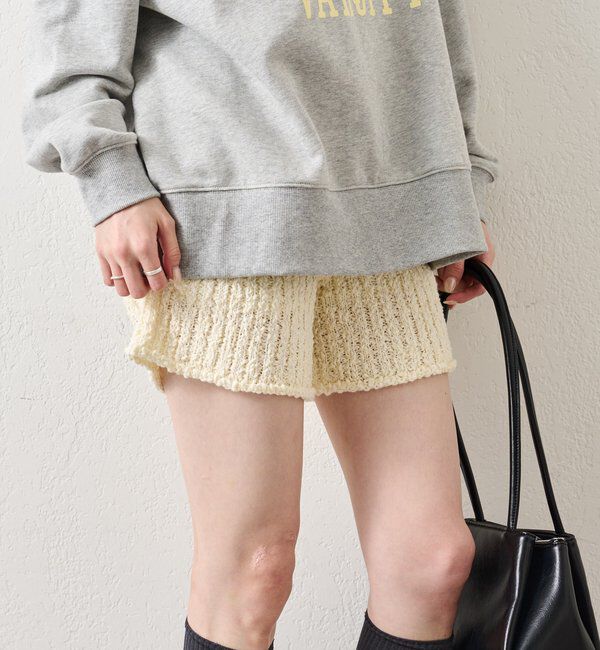  「スラブヤーンニットパンツ」|チノ|