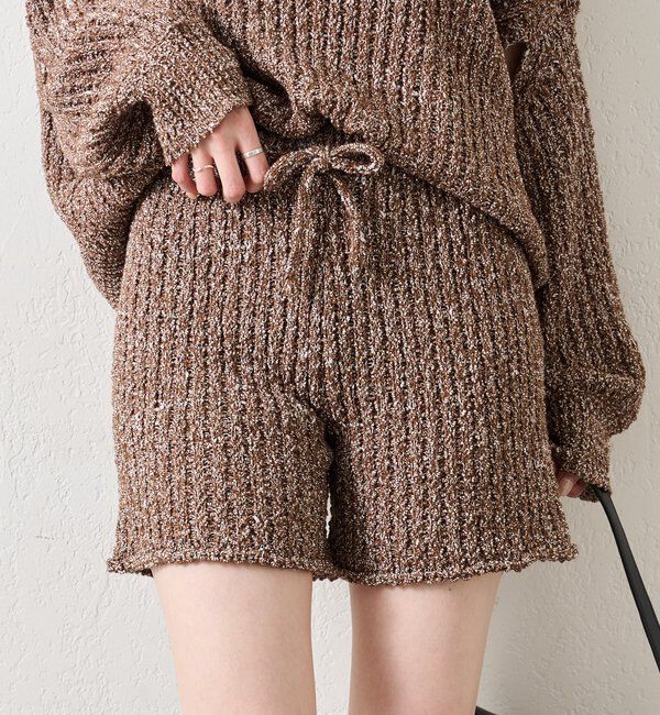  「スラブヤーンニットパンツ」|チノ|