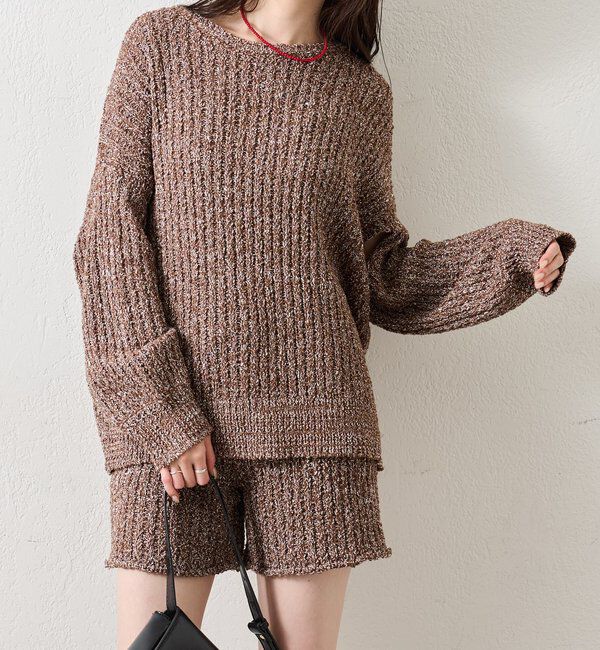  「スラブヤーンニットパンツ」|チノ|