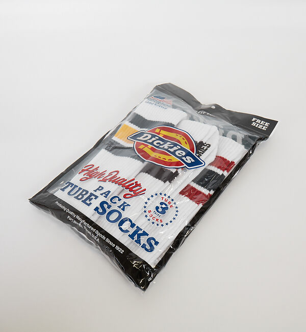 ABAHOUSE「【Dickies / ディッキーズ】CDK3Pチューブラインソックス【WEB限定」|ソックス|