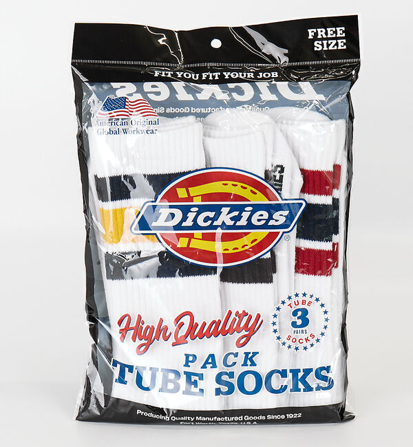 ABAHOUSE「【Dickies / ディッキーズ】CDK3Pチューブラインソックス【WEB限定」|ソックス|