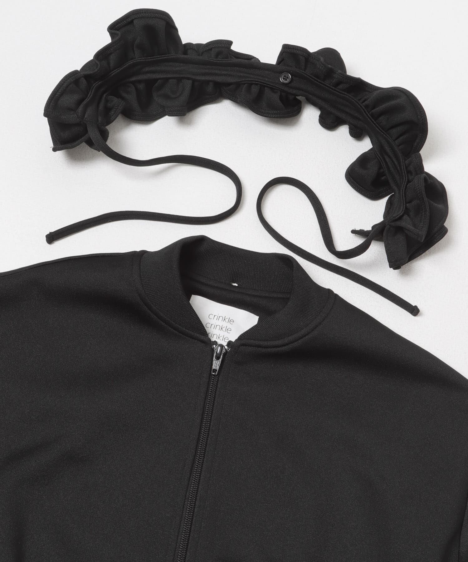 URBAN RESEARCH「『別注』crinkle crinkle crinkle&times;URBAN RESEARCH　FRILL COLLER TRACK JACKET」|ブルゾン・スタジャン|