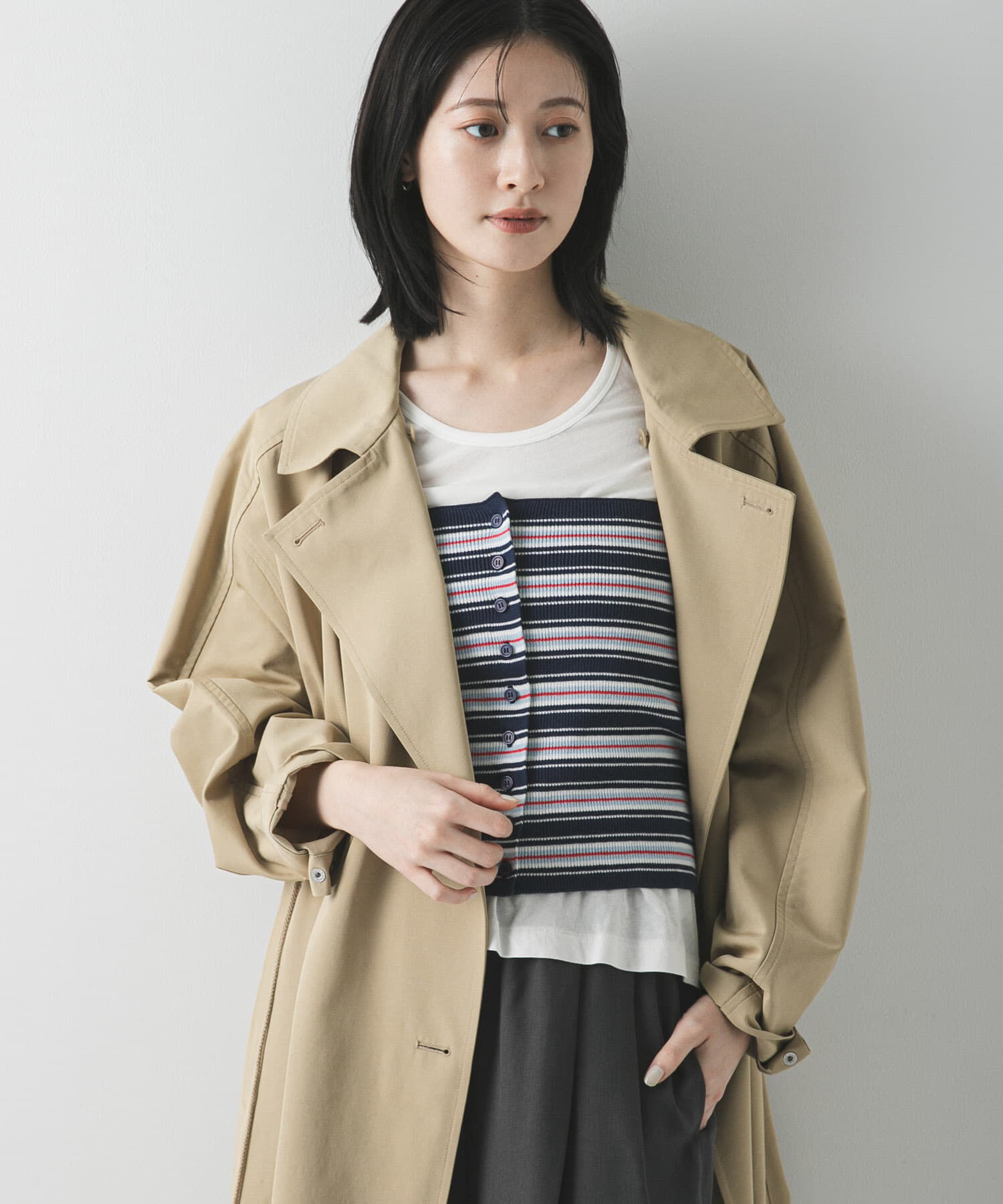 URBAN RESEARCH「マルチボーダーニットビスチェ」|ニット・セーター|