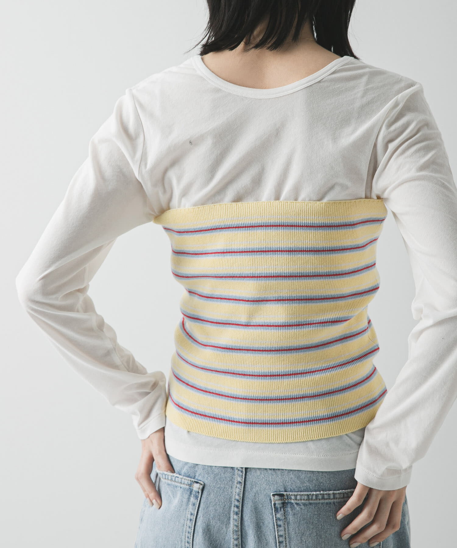 URBAN RESEARCH「マルチボーダーニットビスチェ」|ニット・セーター|