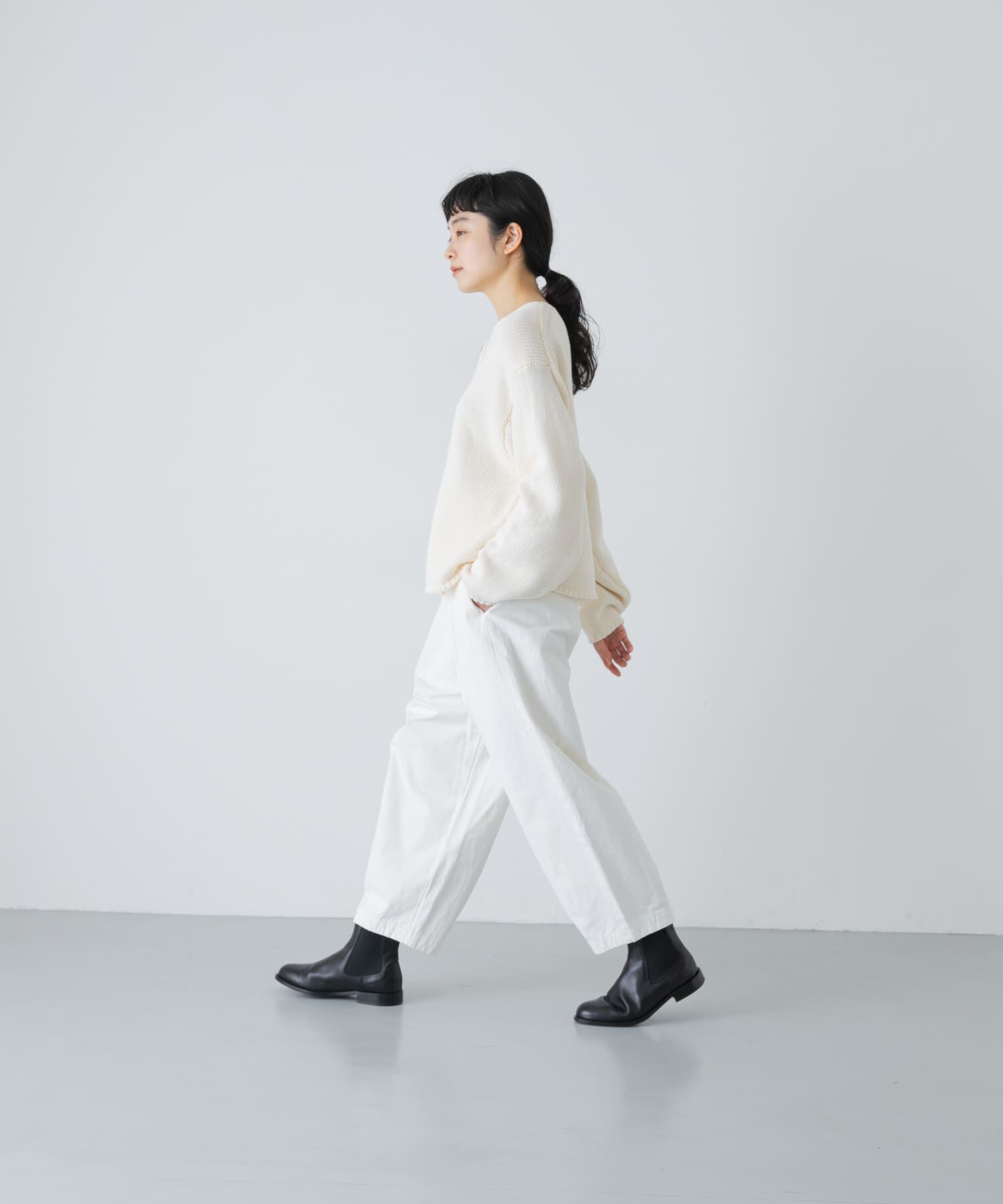 かぐれ「コットンローゲージショートカーディガン」|カーディガン|