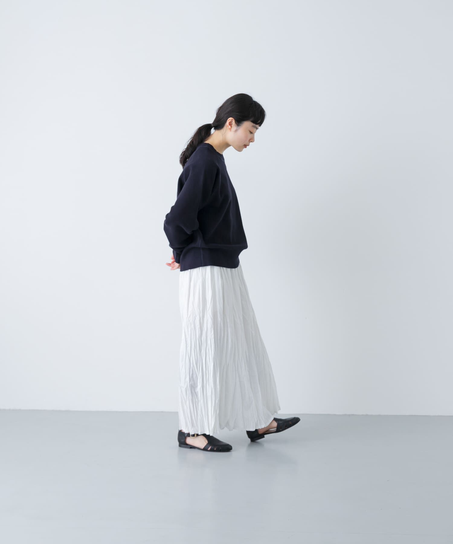 かぐれ「コットンスウェットニット」|ニット・セーター|