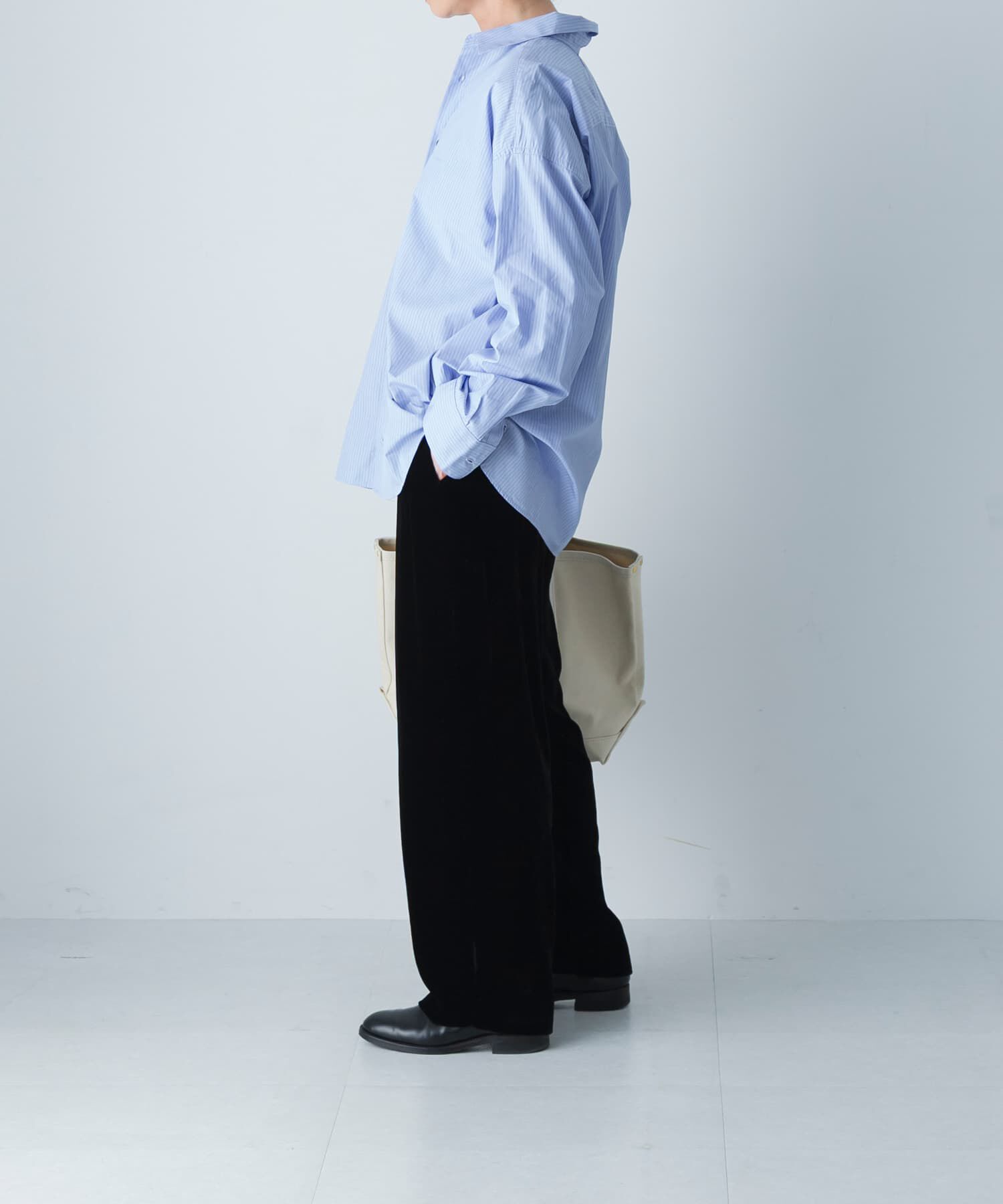 かぐれ「コットンストライプレギュラーシャツ」|シャツ・ブラウス|