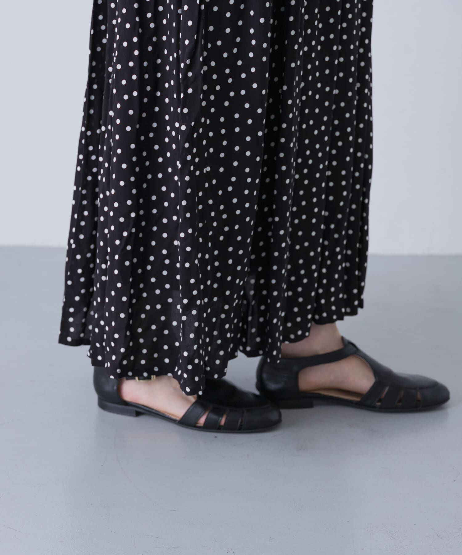 かぐれ「ドットギャザースカート」|スカート|