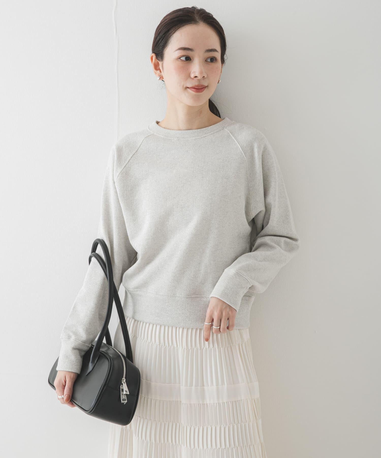 URBAN RESEARCH「ラメ裏毛スウェット」|スウェット・ジャージ|アイボリー