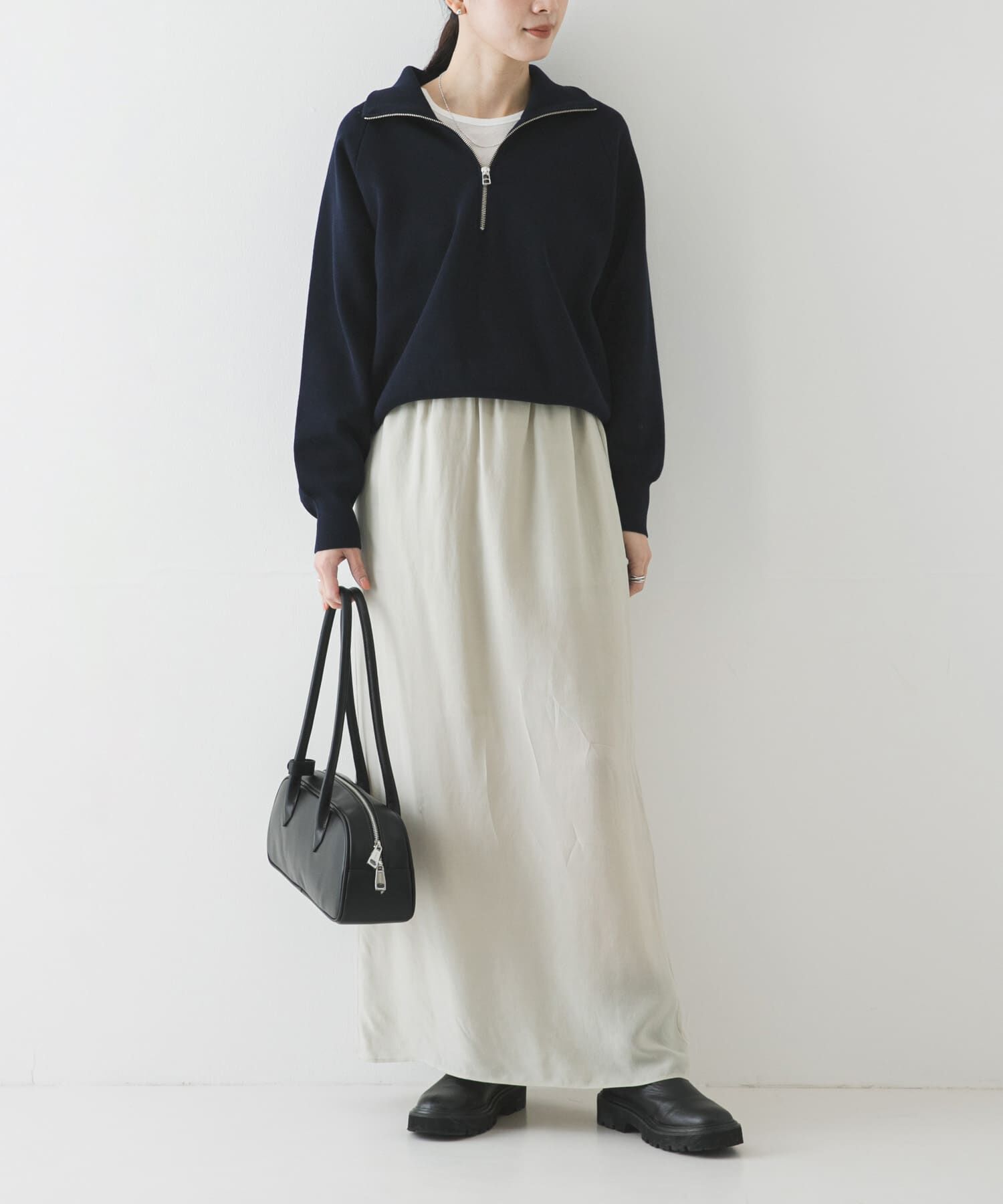 URBAN RESEARCH「ハーフジップスウェットニット」|スウェット・ジャージ|