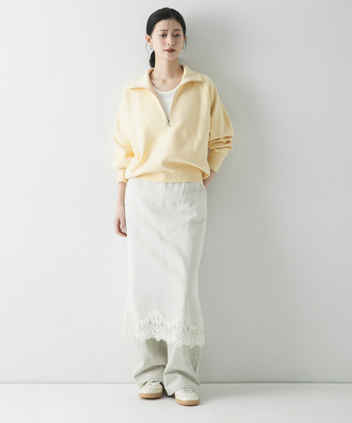 URBAN RESEARCH「ハーフジップスウェットニット」|スウェット・ジャージ|