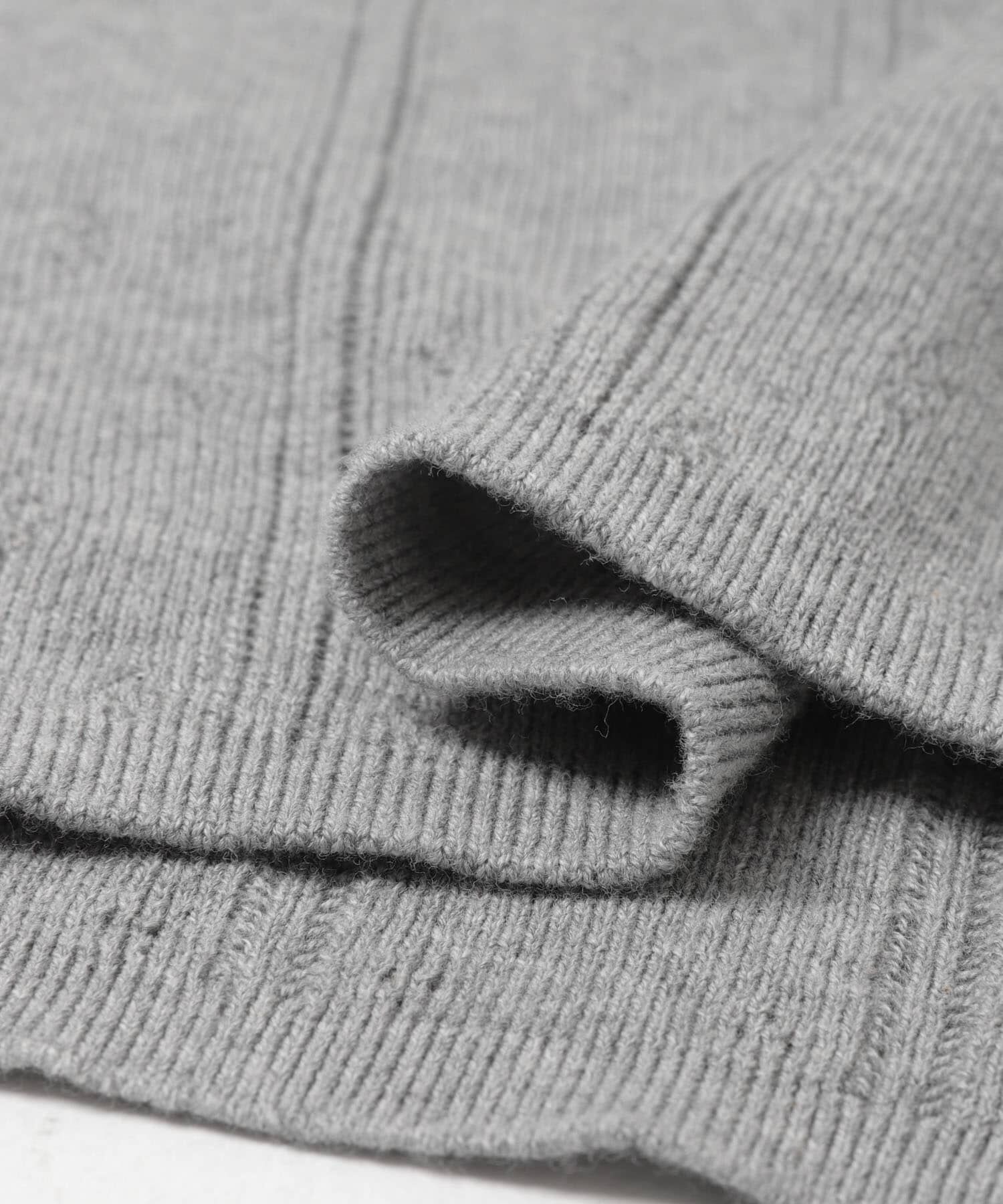 URBAN RESEARCH「パターンメッシュヘンリーネックニット」|ニット・セーター|