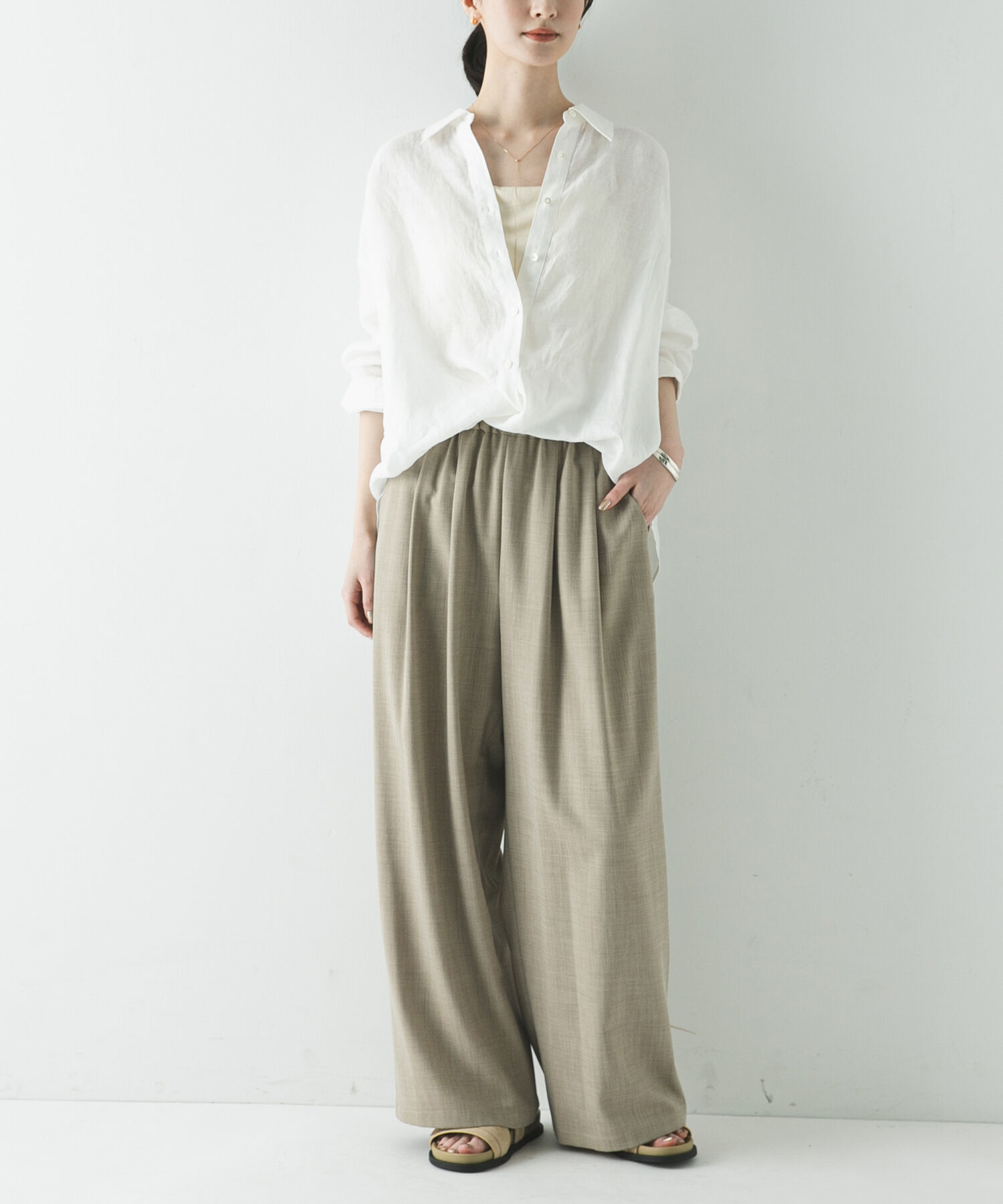 URBAN RESEARCH「リネン2WAYシャツ」|シャツ・ブラウス|