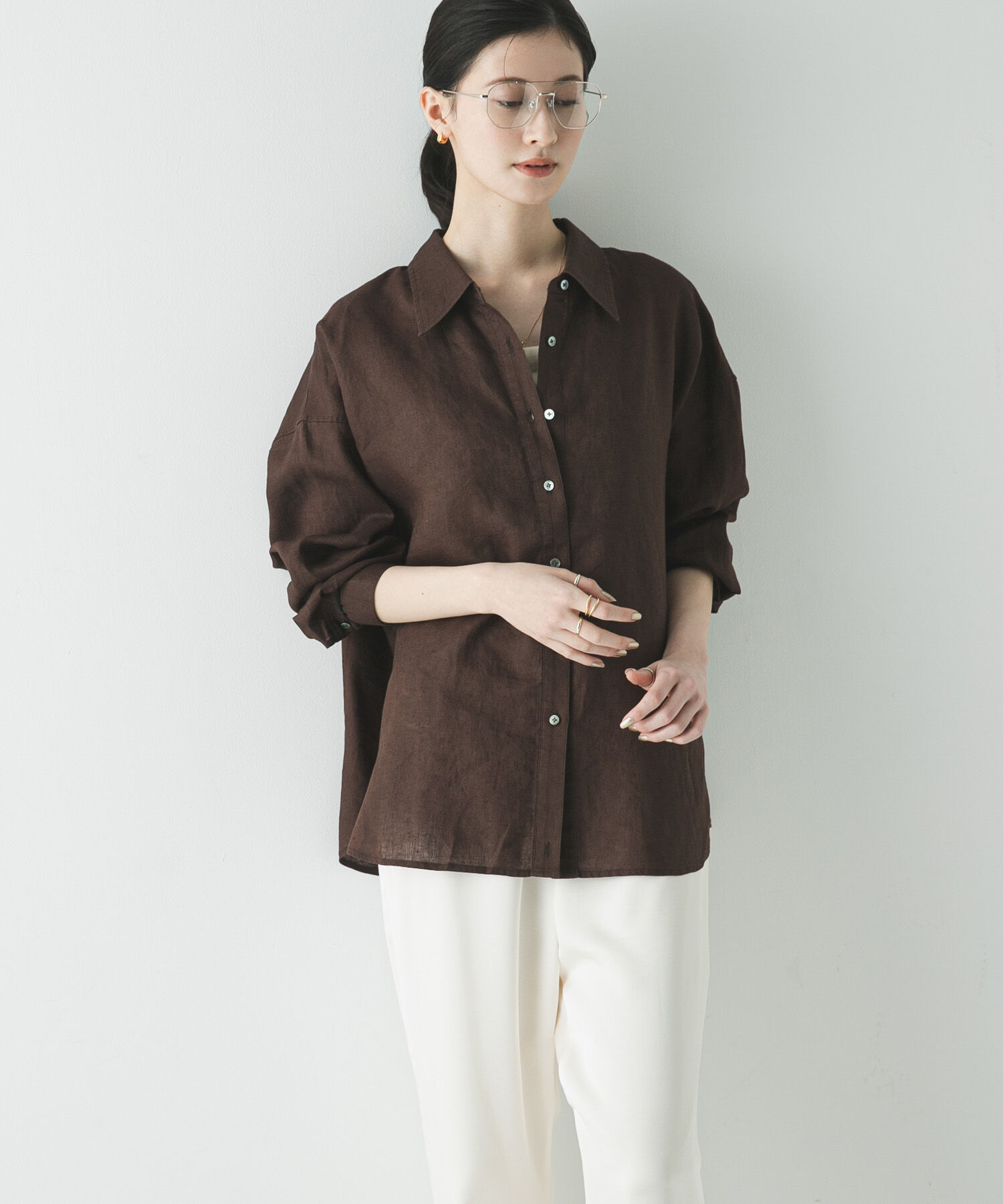 URBAN RESEARCH「リネン2WAYシャツ」|シャツ・ブラウス|