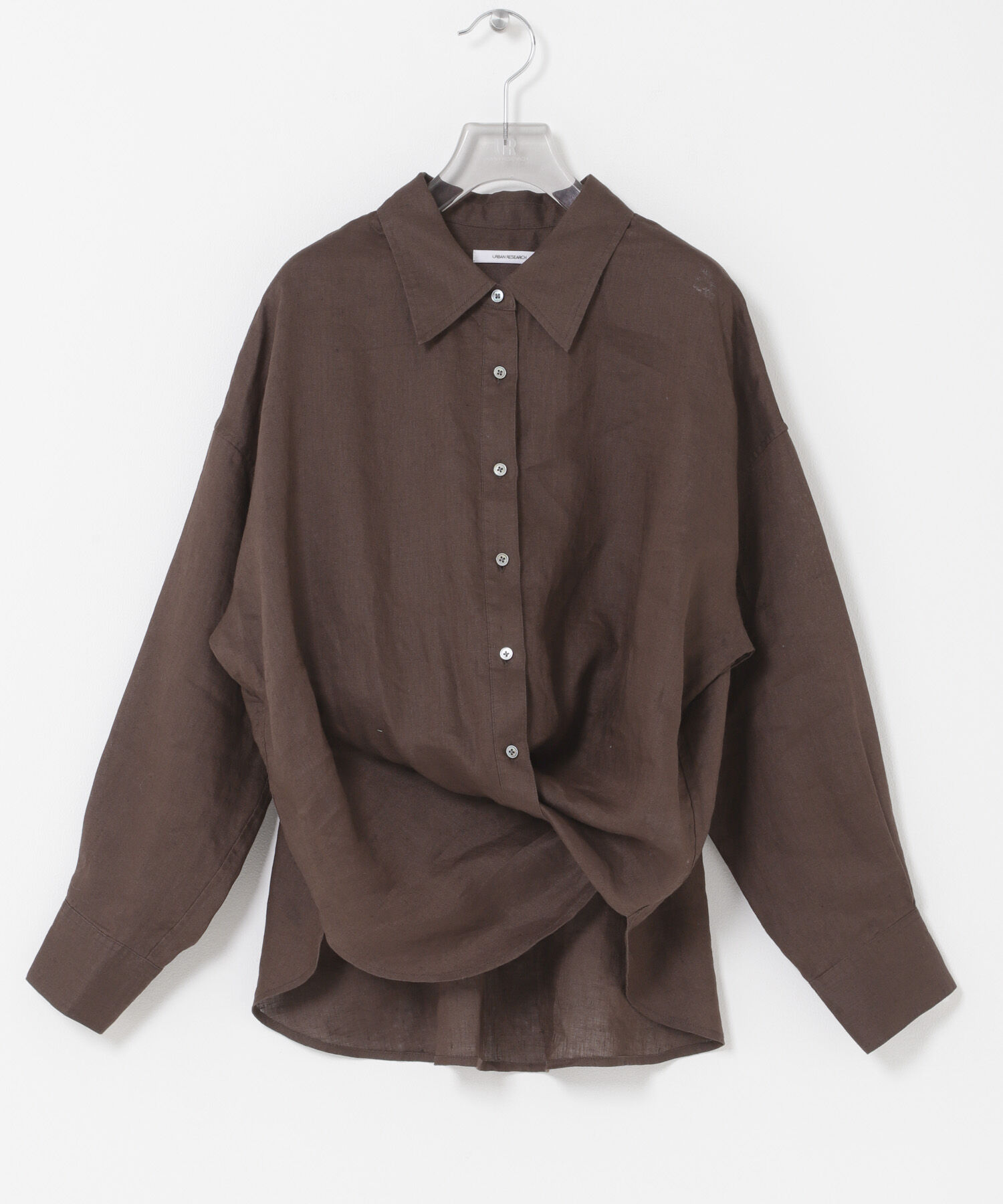 URBAN RESEARCH「リネン2WAYシャツ」|シャツ・ブラウス|