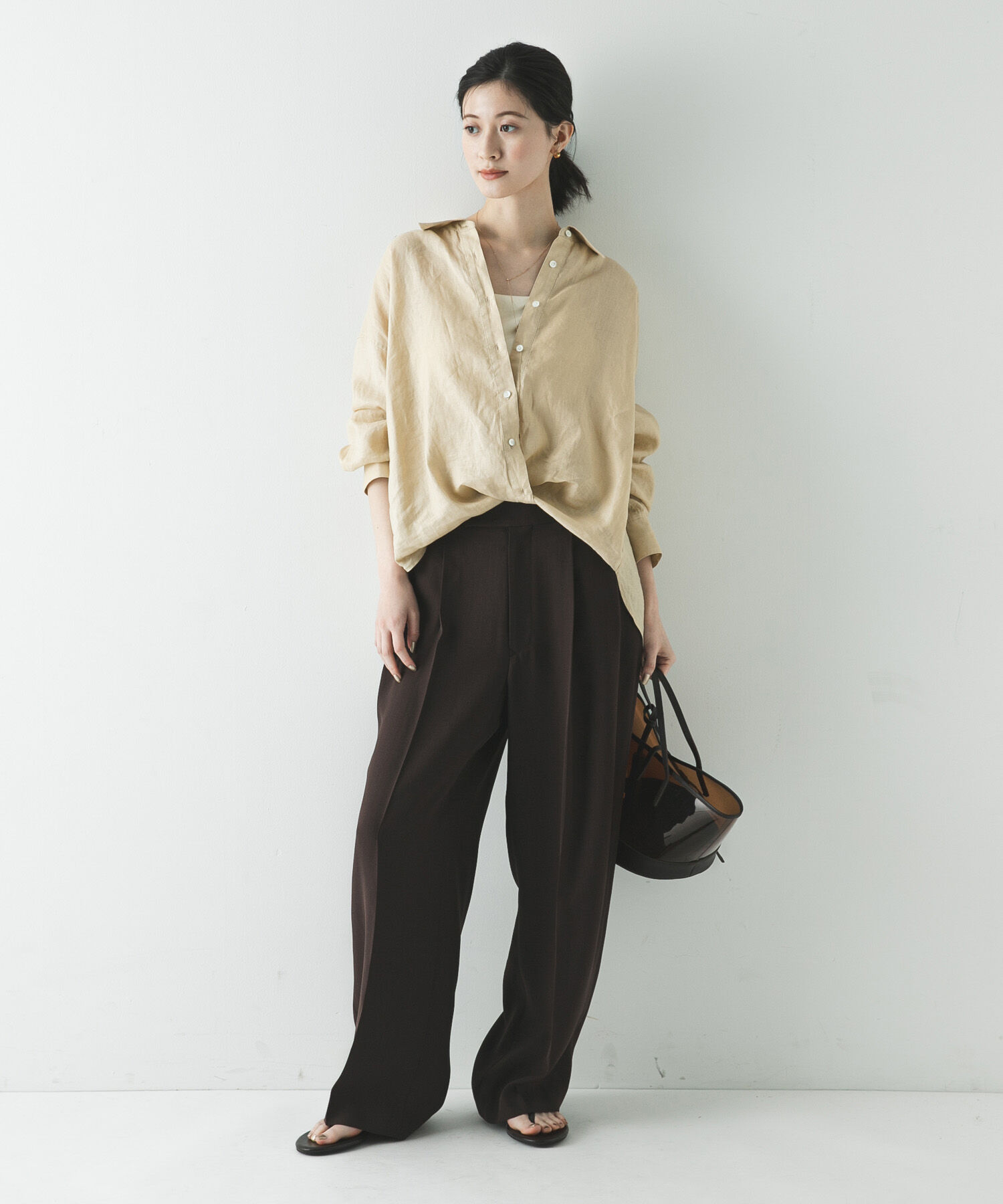 URBAN RESEARCH「リネン2WAYシャツ」|シャツ・ブラウス|