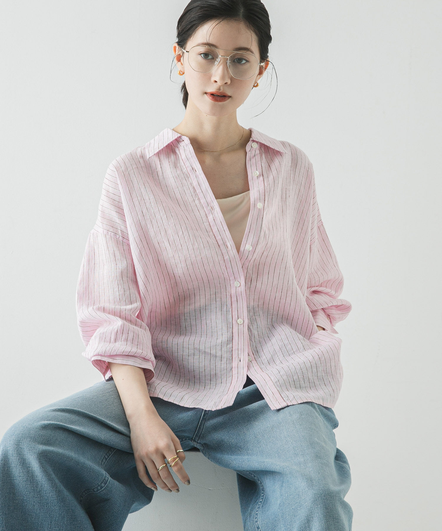 URBAN RESEARCH「リネン2WAYシャツ」|シャツ・ブラウス|