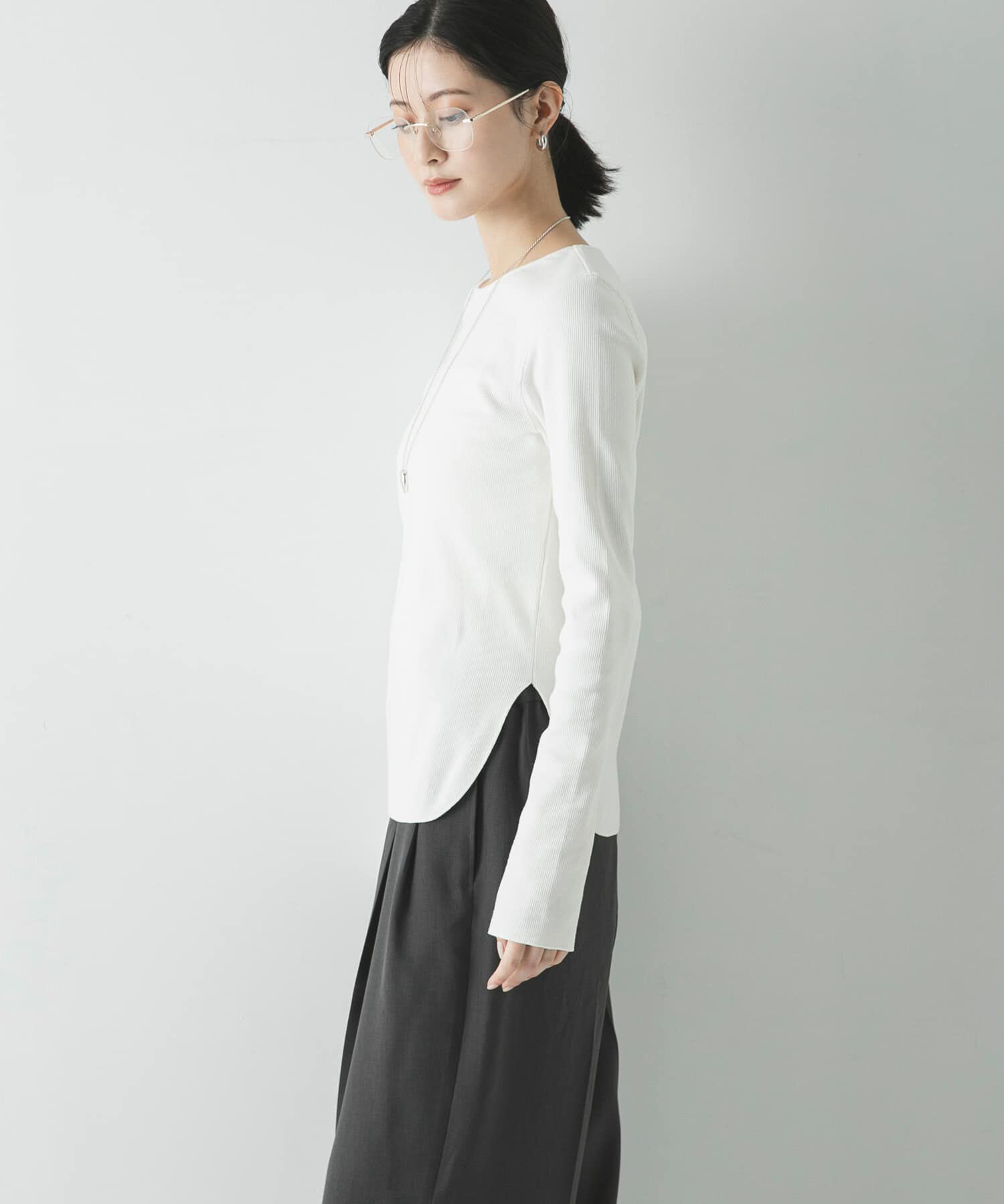 URBAN RESEARCH「ストレッチリブカットソー」|Tシャツ・カットソー|