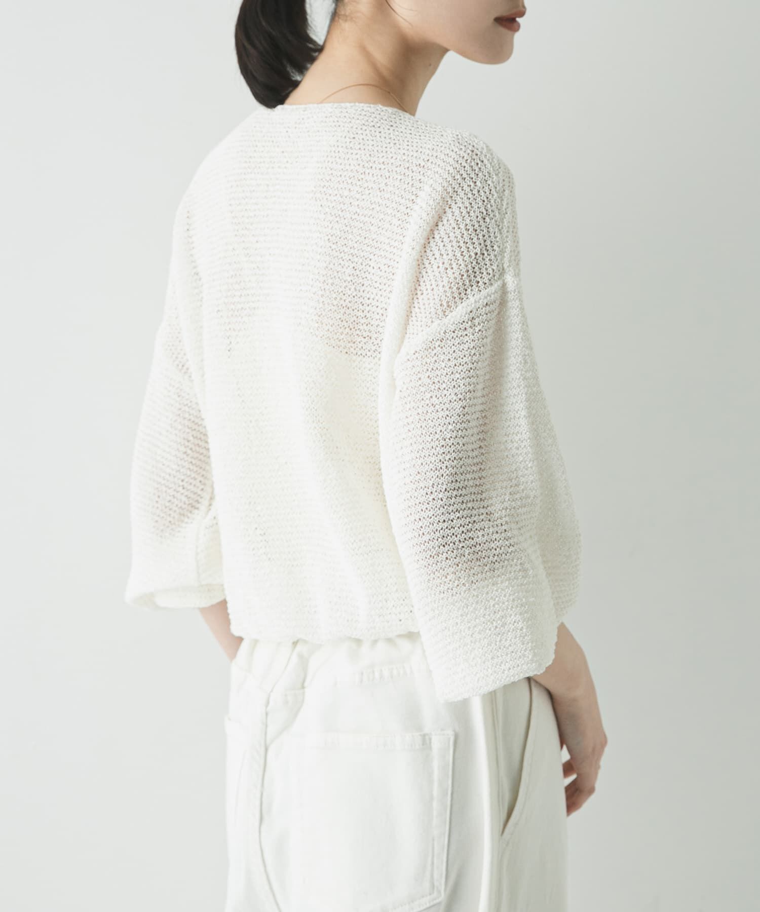 URBAN RESEARCH「ペーパーヤーンボートネックニット」|ニット・セーター|