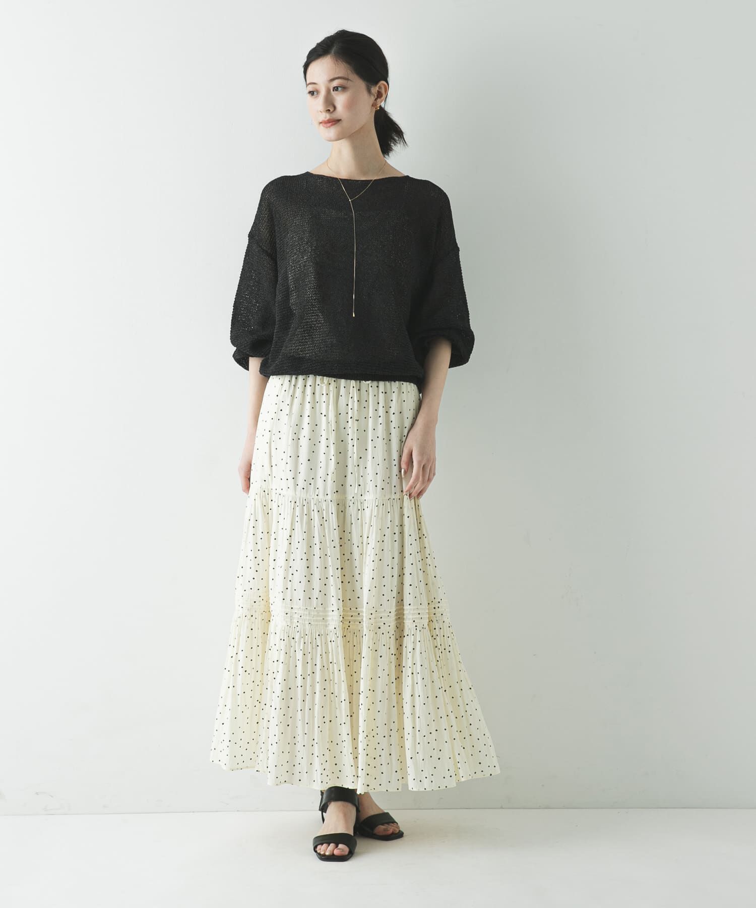 URBAN RESEARCH「ペーパーヤーンボートネックニット」|ニット・セーター|