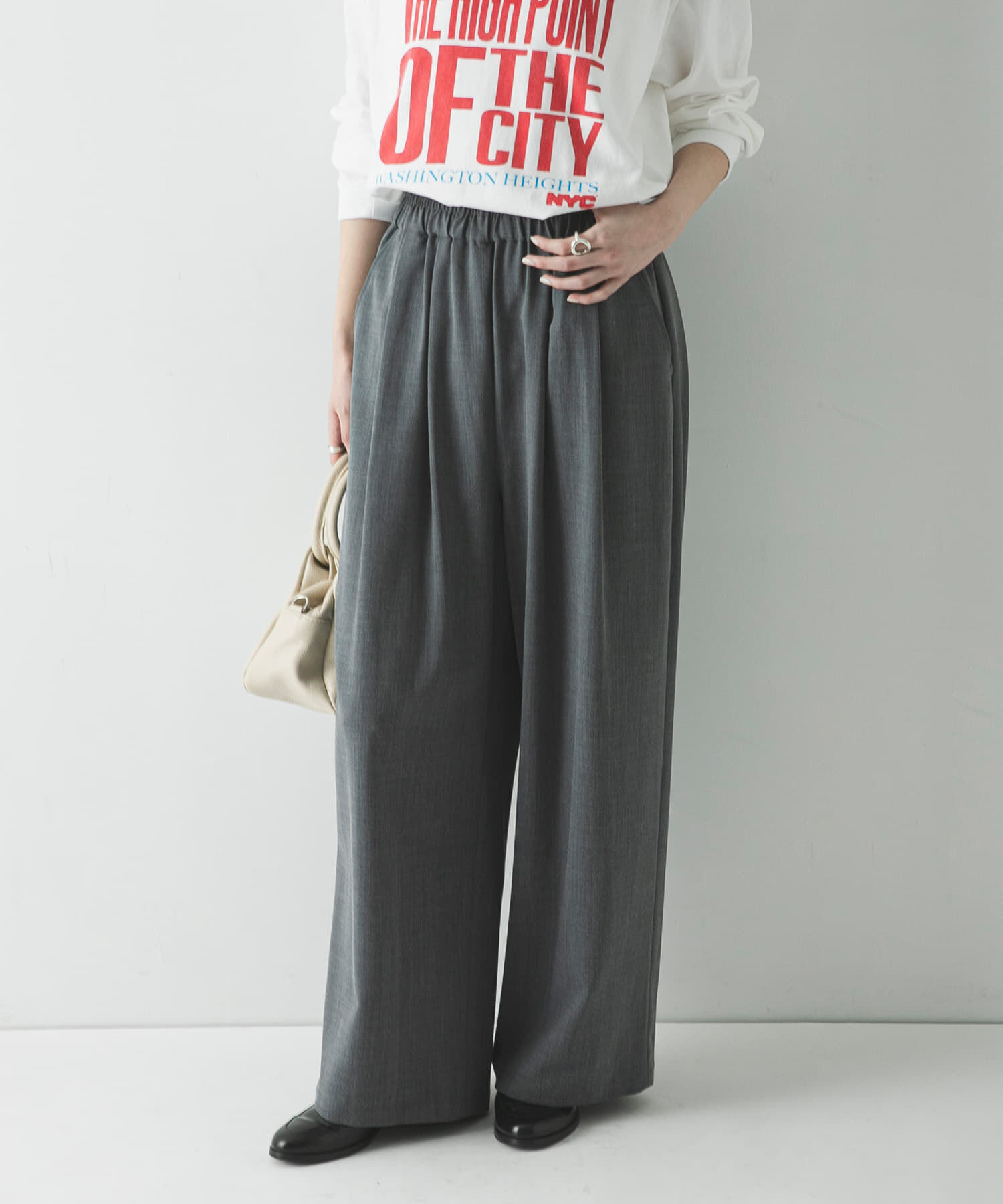 URBAN RESEARCH「『3サイズ展開』『イージーケア』タックギャザーストレートパンツ」|その他|